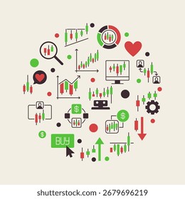 Vector de comercio de criptomonedas Invertir en el concepto de criptomoneda esbozo ilustración o Anuncio coloreado