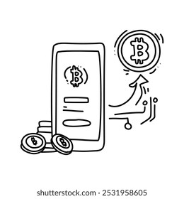 Cryptocurrency Transfer A simple illustration of digital coins being transferred