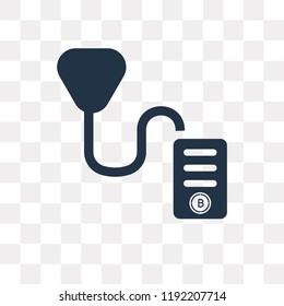 Cryptocurrency vector icon isolated on transparent background, Cryptocurrency transparency concept can be used web and mobile