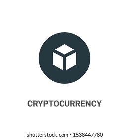 Cryptocurrency vector icon on white background. Flat vector cryptocurrency icon symbol sign from modern cryptocurrency collection for mobile concept and web apps design.