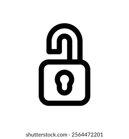 Cryptography. Editable stroke vector icon.