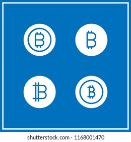 cryptography icon. 4 cryptography vector set. bitcoin icons for web and design about cryptography theme