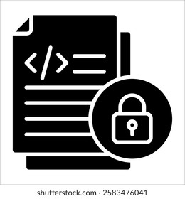 Cryptography Icon Element For Design