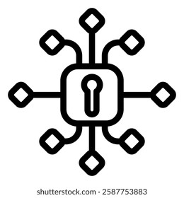 Cryptography Icon Element For Design