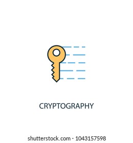 Cryptography Line icon. Simple element illustration. Cryptography symbol design from Cryptocurrency collection. Can be used in web and mobile.