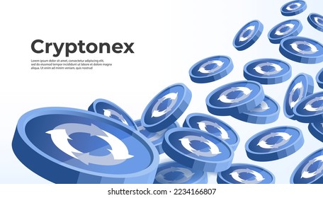 Fondo del banner de concepto criptodivisa (CNX).