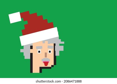 Cryptopunk NFT blockchain, non fungible token. Pixel art character