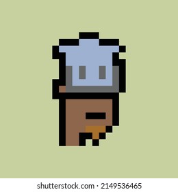 Cryptopunk pixel art NFT blockchain, non fungible token man , boy character
