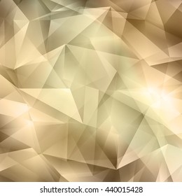 Crystal Abstract Geometric Cut  Brown Background