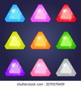 Crystal Assets para triángulo de forma de diseño de juegos