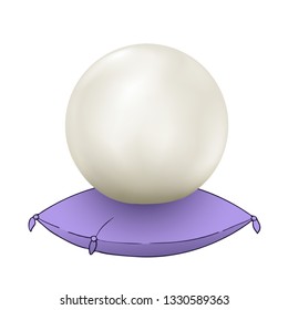 crystal ball in cushion