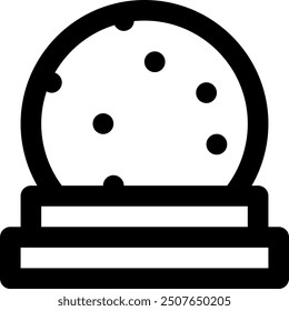 Diseño de bola de cristal en tamaño 32px