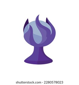 diseño de bola de cristal sobre blanco