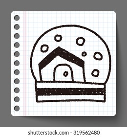 Crystal Ball doodle drawing