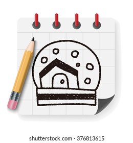 Crystal Ball doodle drawing