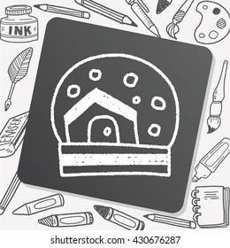 Crystal Ball doodle drawing