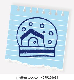 Crystal Ball doodle drawing