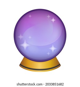 Crystal Ball Emoji Icon Illustration Sign Stock Vector (Royalty Free ...