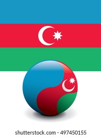 Crystal Ball Flag - Azerbaijan