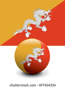Crystal Ball Flag - Bhutan