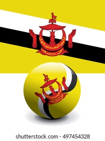 Crystal Ball Flag - Brunei