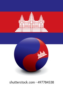 Crystal Ball Flag - Cambodia