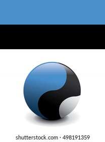Crystal Ball Flag - Estonia