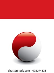 Crystal Ball Flag - Indonesia