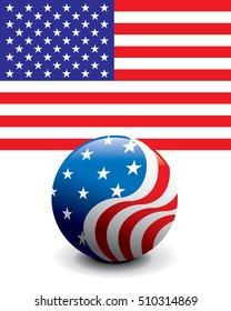 Crystal Ball Flag - United State of America