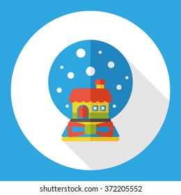 crystal ball flat icon