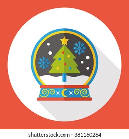 crystal ball flat icon