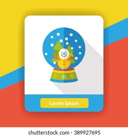 crystal ball flat icon