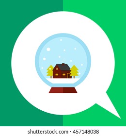 Crystal ball with house 