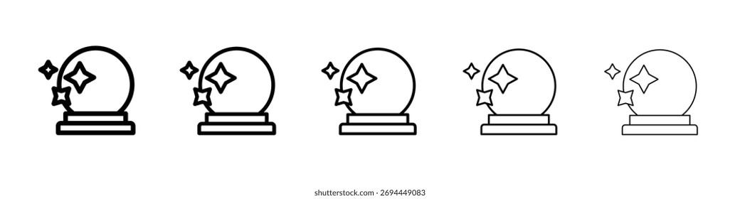 Crystal ball icon design, logo, app, UI. Vector illustration, EPS