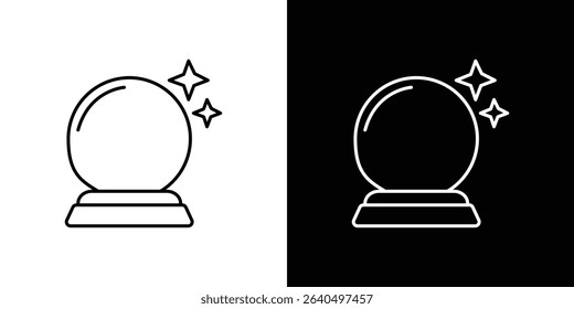 Crystal ball icon Graphic vector set for ui design