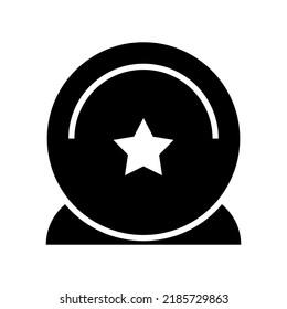 crystal ball icon or logo isolated sign symbol vector illustration - high quality black style vector icons

