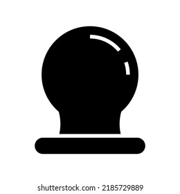 crystal ball icon or logo isolated sign symbol vector illustration - high quality black style vector icons
