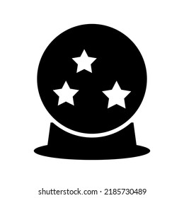 crystal ball icon or logo isolated sign symbol vector illustration - high quality black style vector icons
