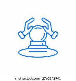 crystal ball icon sign vector
