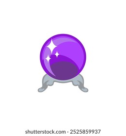 Crystal ball icon. Vector illustration design.