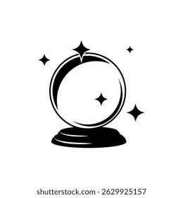 crystal ball icon vector illustration