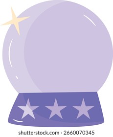 Ilustración vectorial de icono de bola de cristal