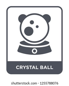 crystal ball icon vector on white background, crystal ball trendy filled icons from Magic collection, crystal ball simple element illustration