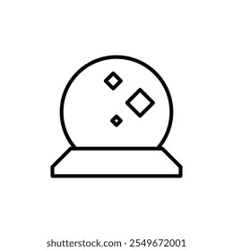 Crystal ball icon web design in vector