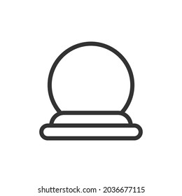 Crystal Ball line icon. Web symbol for web and apps. Sign design in outline style. Crystal Ball stroke object.