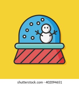 crystal ball snowman icon