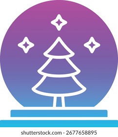 Icono de Vector de bola de cristal. Se puede utilizar para aplicaciones de impresión, móviles y de Web.