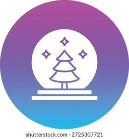 Icono de Vector de bola de cristal. Se puede utilizar para aplicaciones de impresión, móviles y de Web.