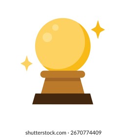 Ilustración de icono de Vector de bola de cristal