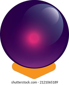 Crystal Ball, Vektorgrafik auf Weiß